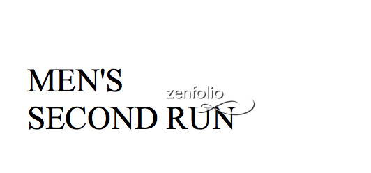 men's second run